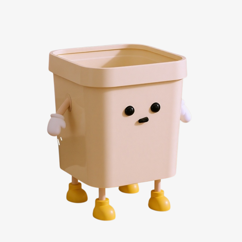 Praktischer Mülleimer mit niedlichem Motiv