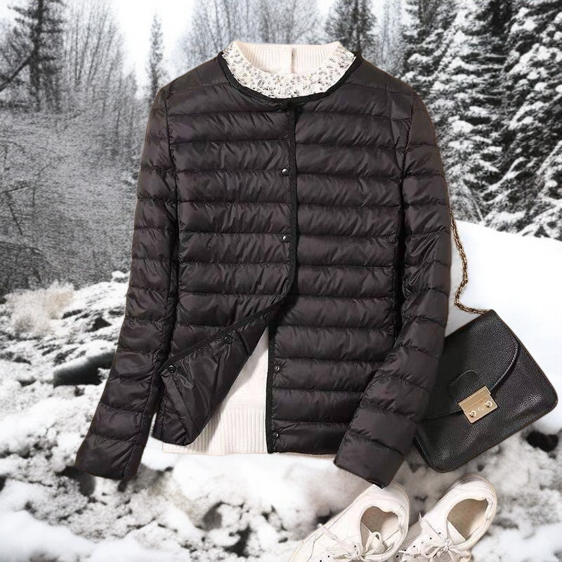 男女兼用ホワイトダックダウンジャケットのサイズ感