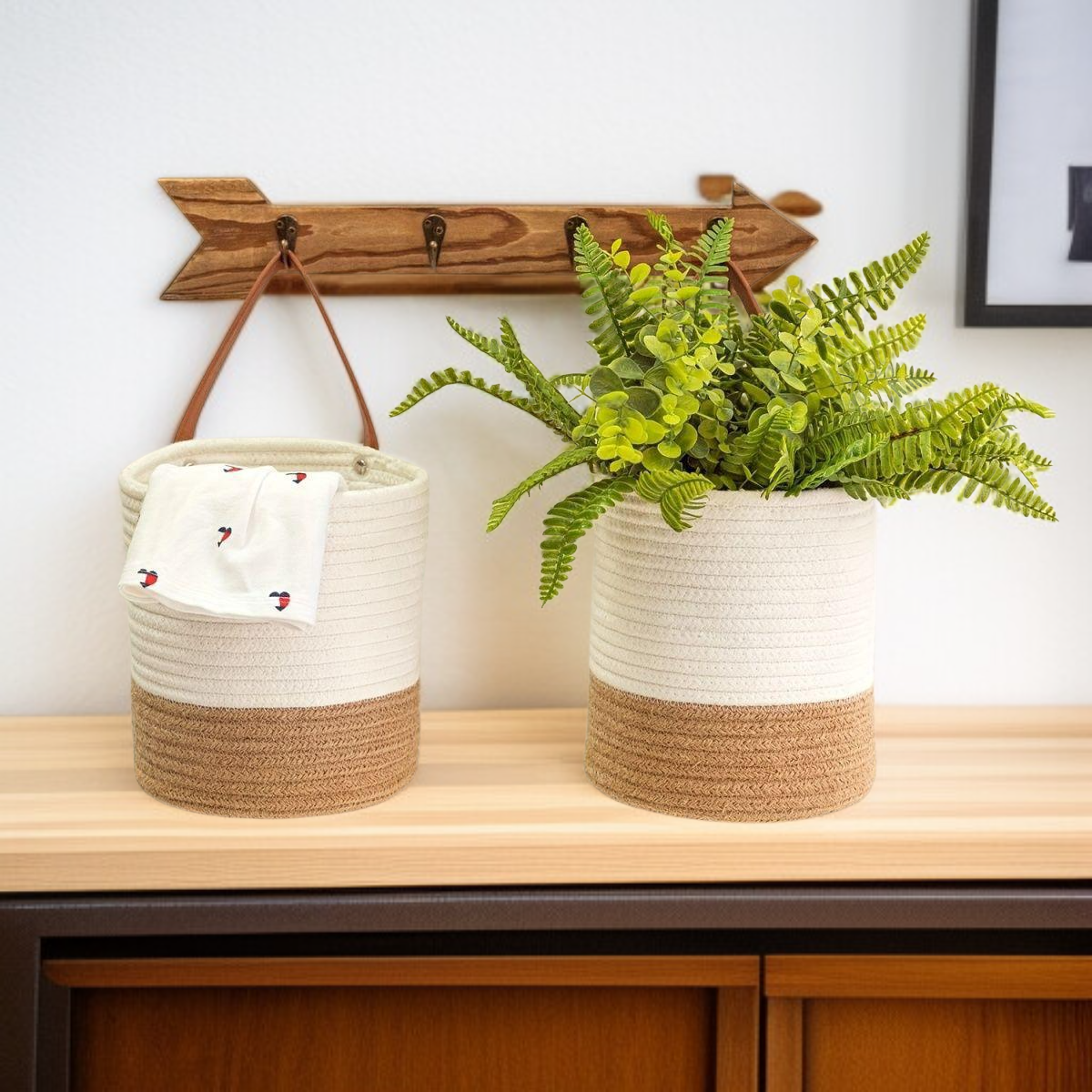 高耐久性素材の多機能収納バスケット