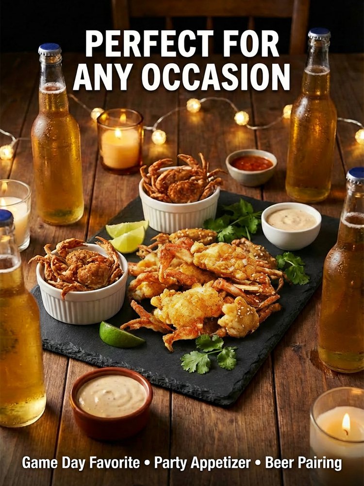 Crispy ready-to-eat sea crab