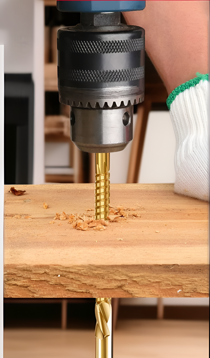 プラスチックに対応する鋸歯ドリルビットの使用例