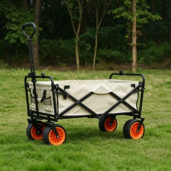 New Outdoor Camping Wagon Foldable Picnic Cart with Table Board