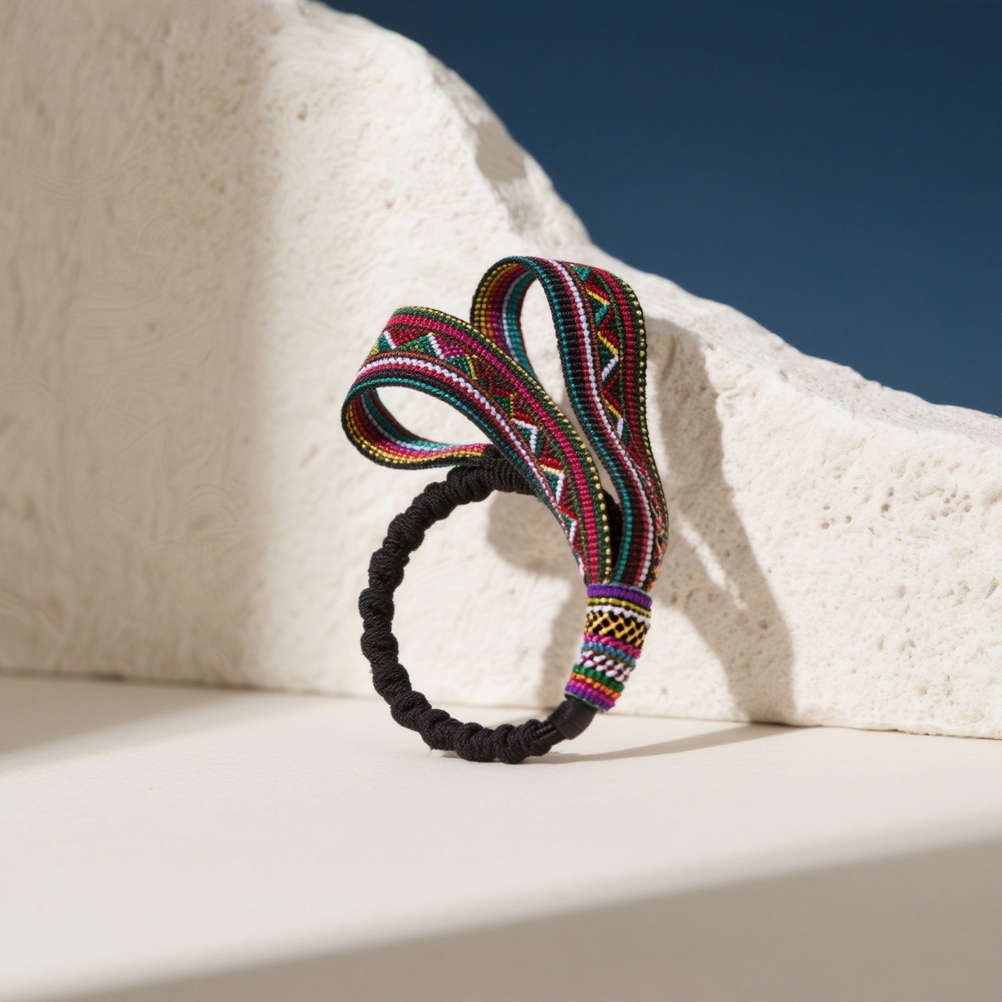 ยางรัดผมทอมือจำนวน 20 ชิ้น