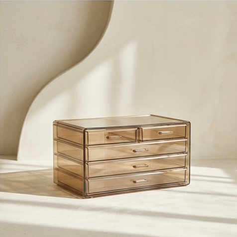 アクリル透明引き出し式収納ボックス