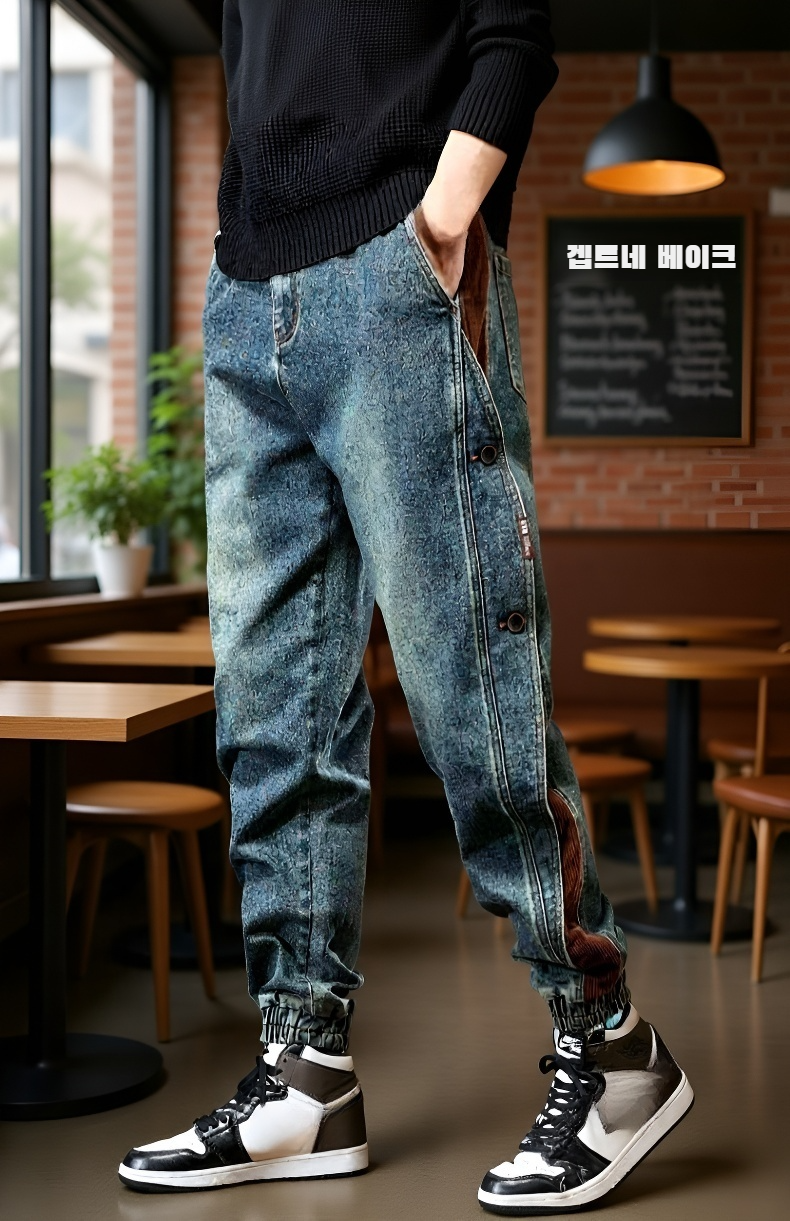 캐주얼 남성 바지 착용 샷