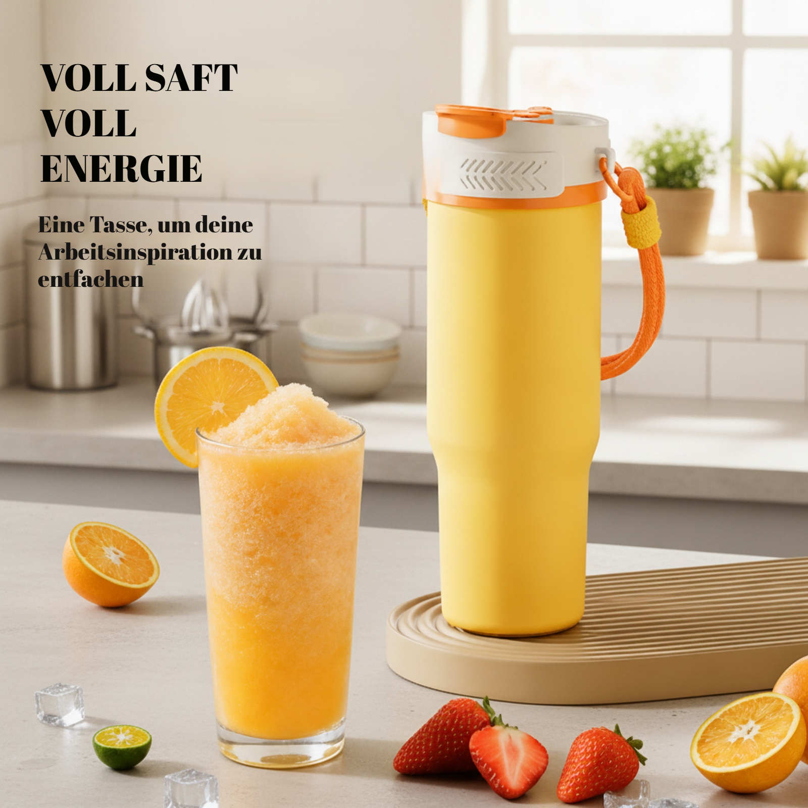 Kompakter Eiscrusher Mixer 900ml Große Kapazität Entsafter