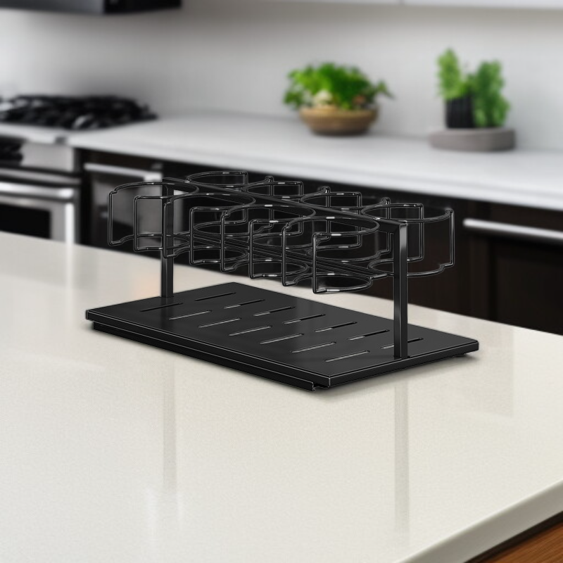 Carbon Steel Sliding Cup Rack, Multi-capacity Storage Rack (Stanley Style)