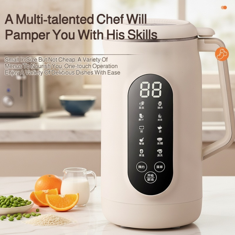Multifunction Soy Milk Maker with digital touch controls