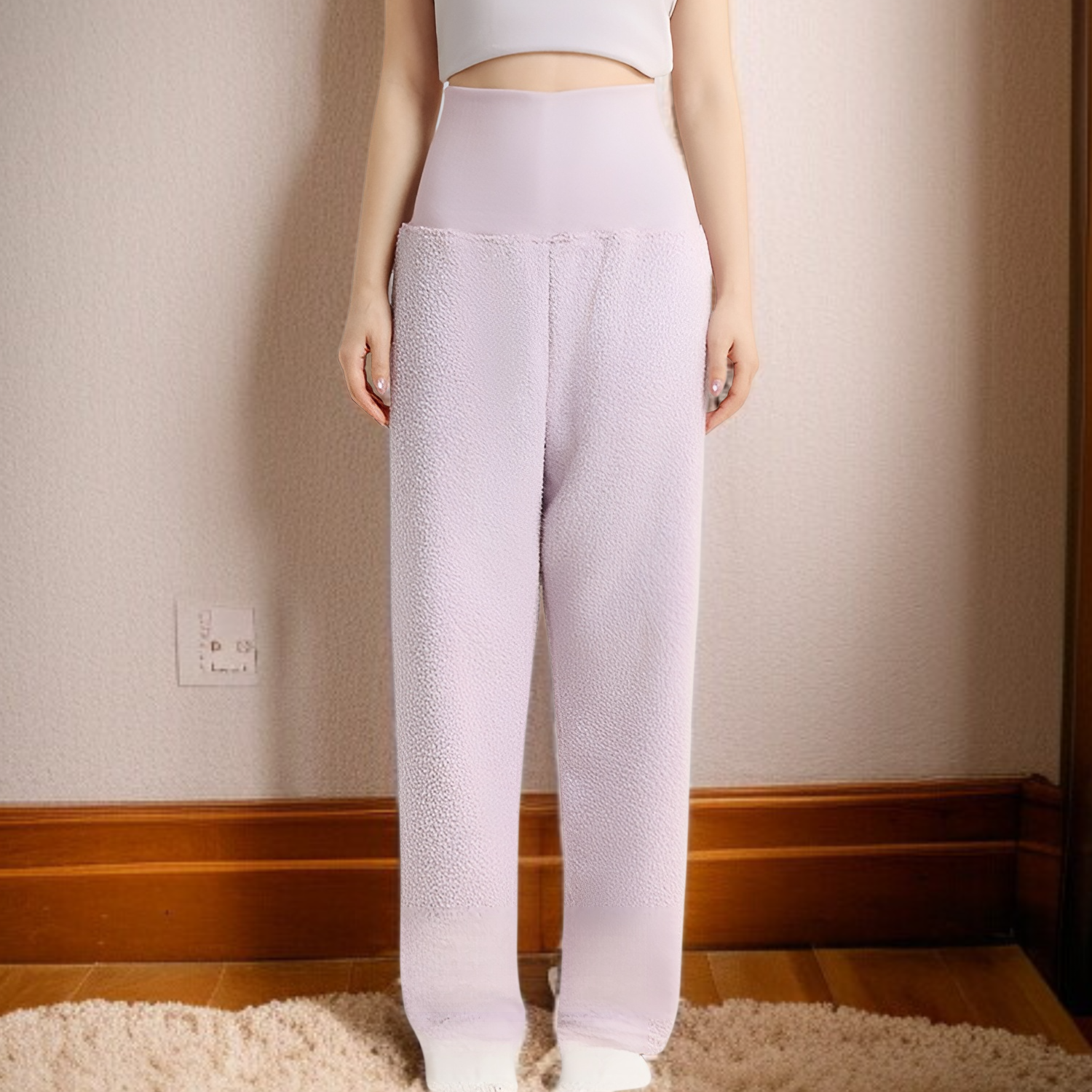 女士加厚加絨睡褲