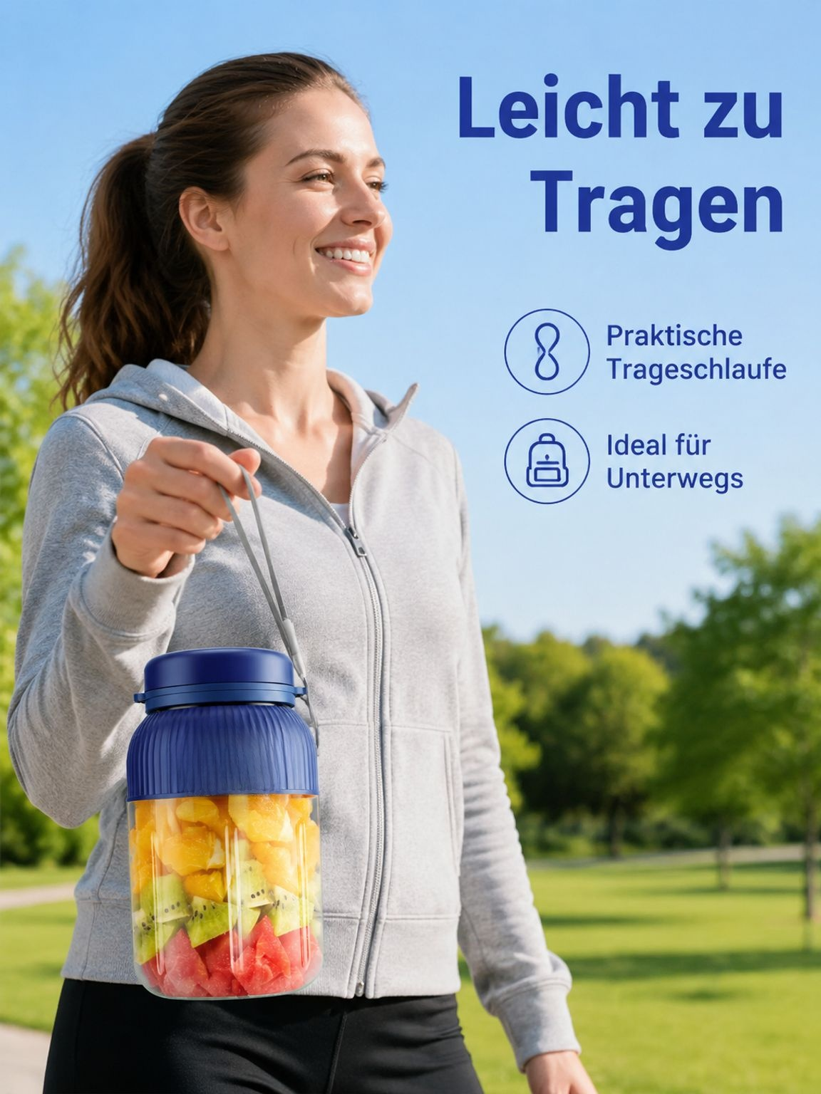 Tragbarer, wiederaufladbarer, kleiner Multifunktions-Fruchtentsafter mit kabellosem elektrischem Ent