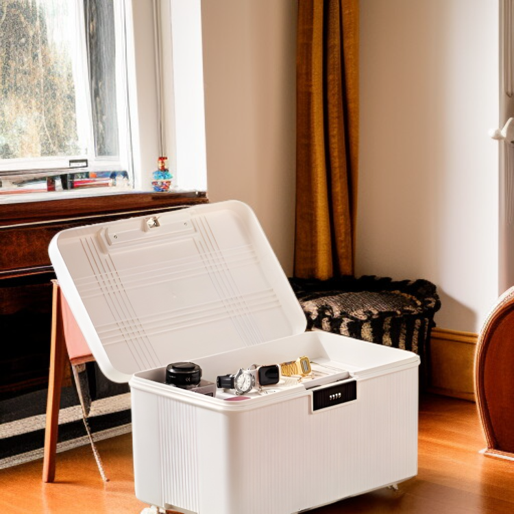 네일 대용량 수납함 차량 내 설치 예시