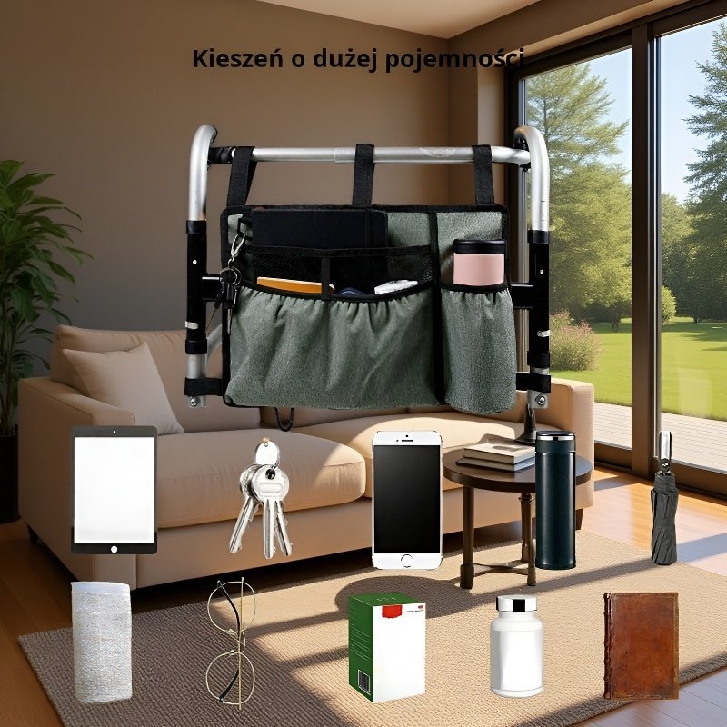 Wisząca torba do przechowywania na wózek lub wózek inwalidzki
