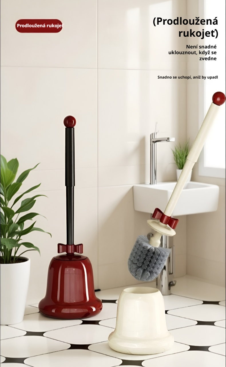 Kartáč na WC s praktickým držákem