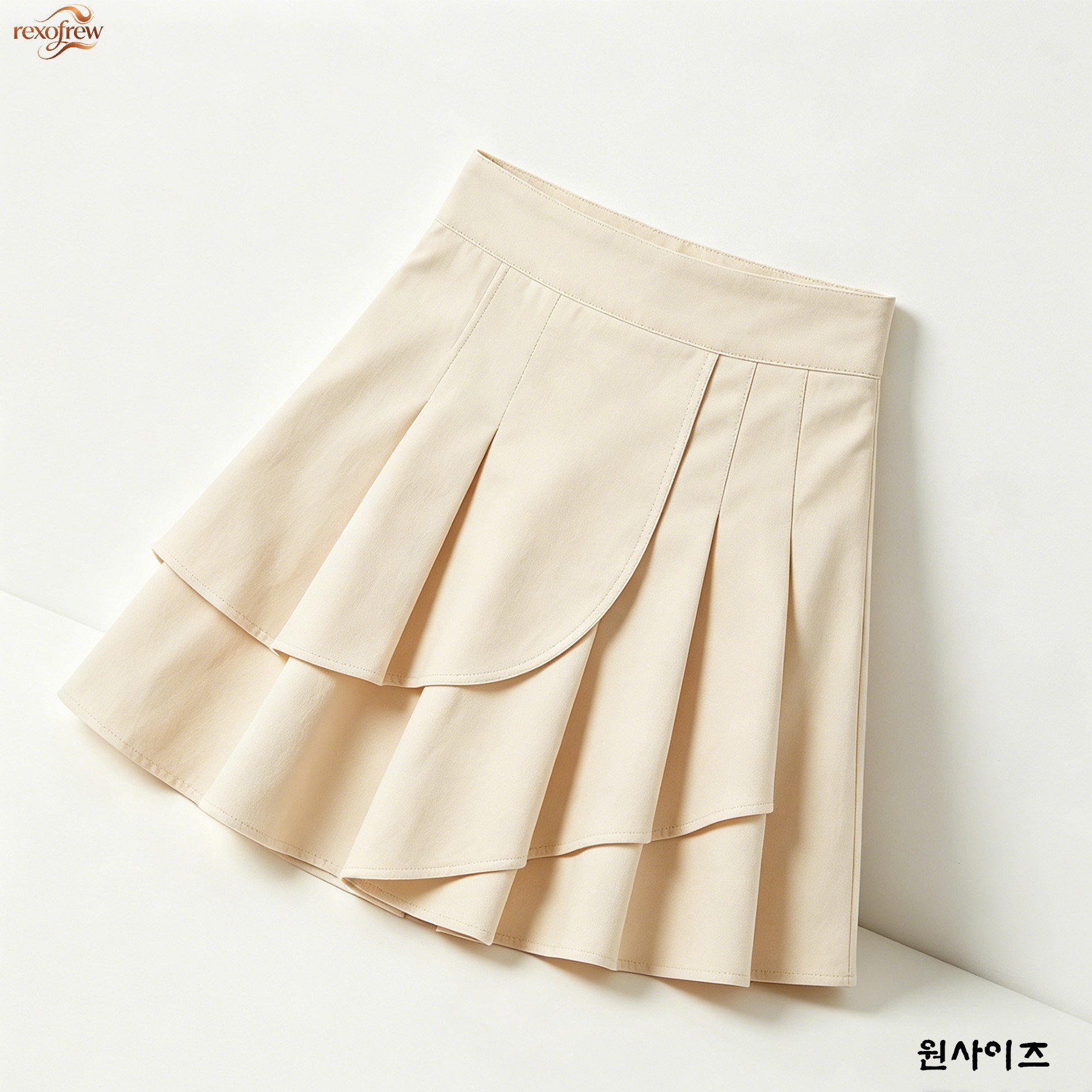 트렌디한 주름 디테일의 미니스커트