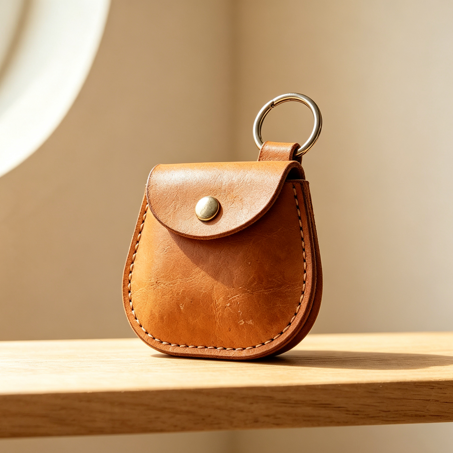 Leather key pouches (5 pieces)