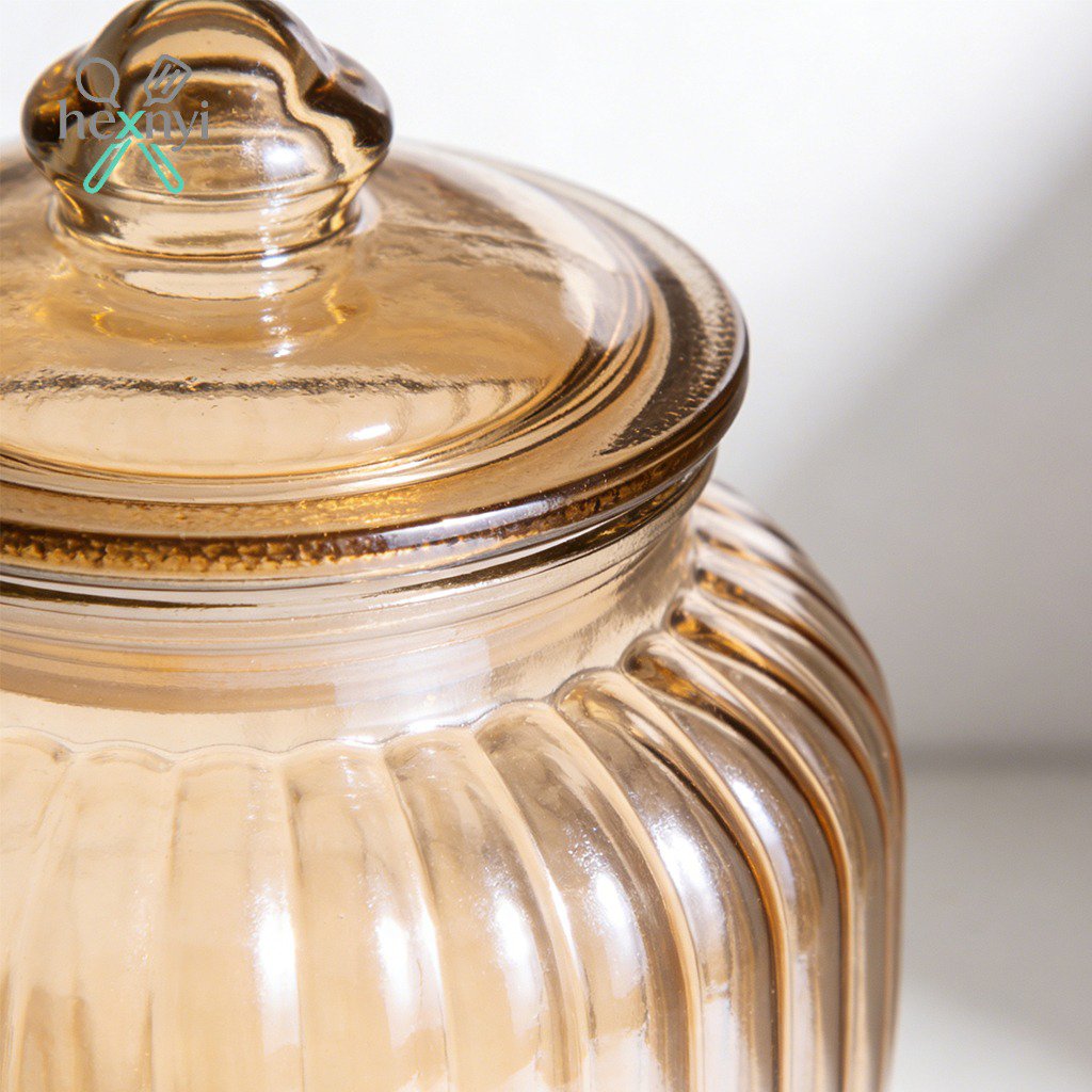 โหลแก้วปิดผนึกคุณภาพสูงสำหรับเก็บรักษาอาหาร ทำจากแก้วบอโรซิลิเกต (แพ็ค 5 ชิ้น)