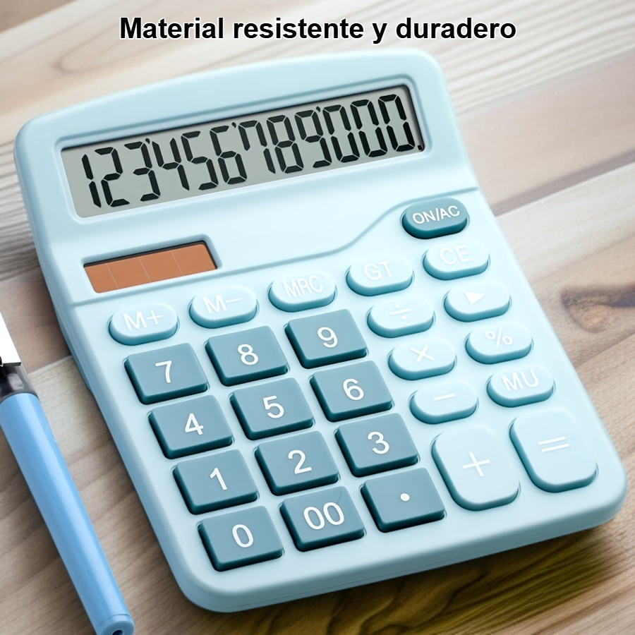 Vista frontal de calculadora moderna para estudiantes