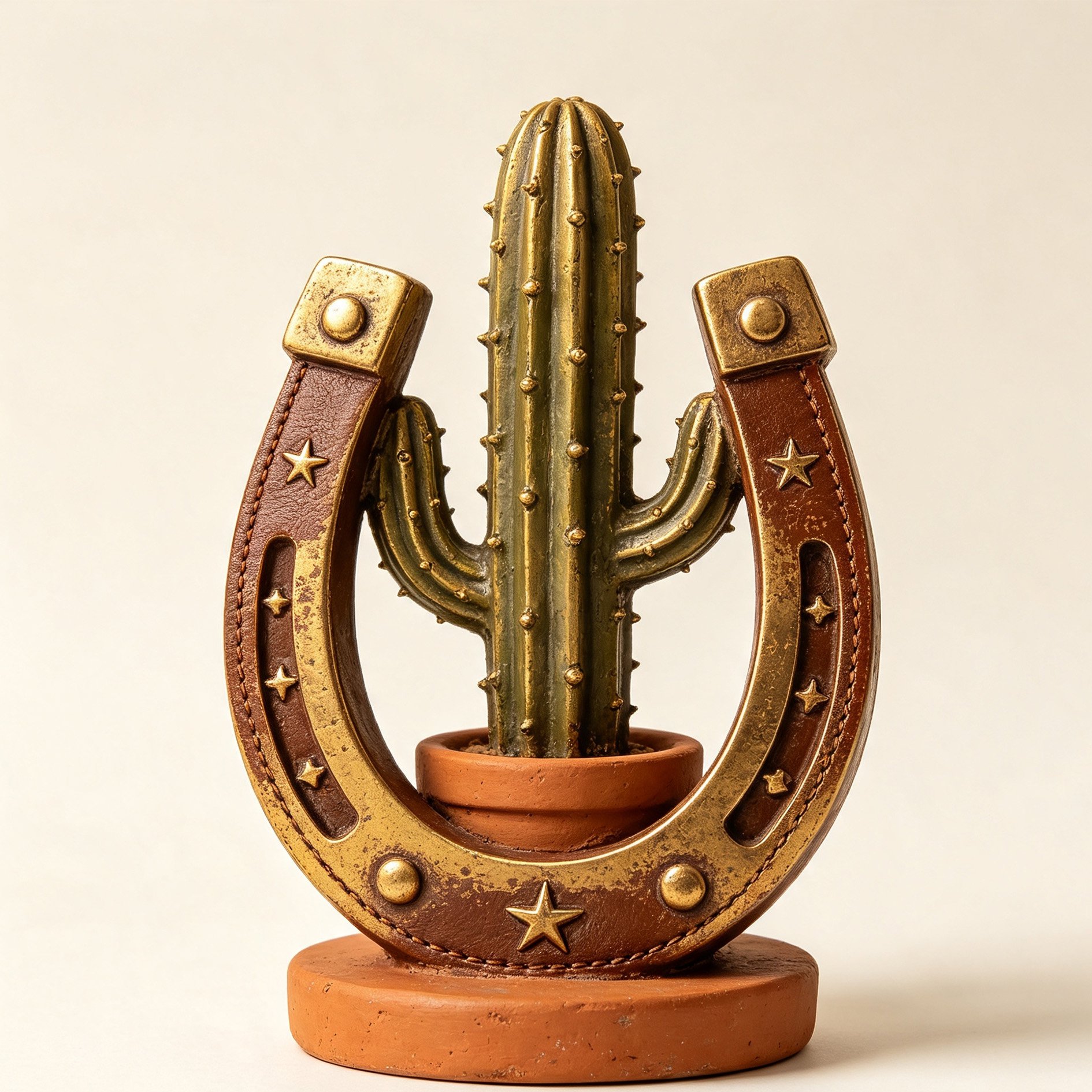 Starry Horseshoe Cactus Ornament