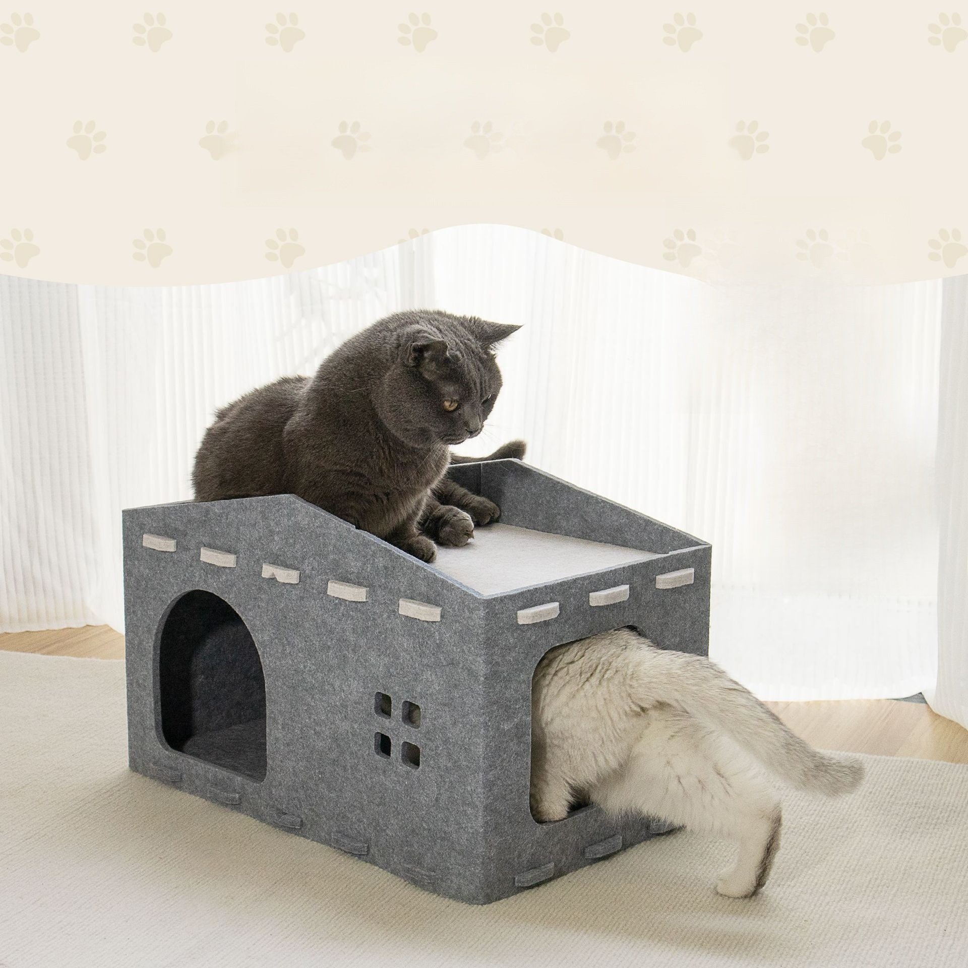 Langlebiges Villa-Sofa Katzenbett