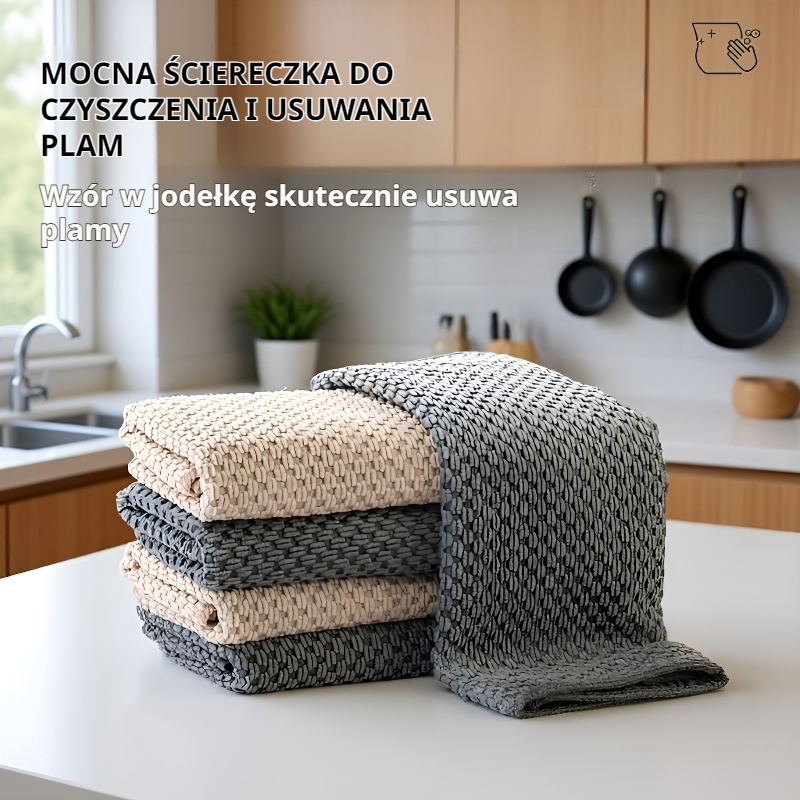 Ściereczka odporna na zarysowania, przenośna, czysta po jednym spłukaniu