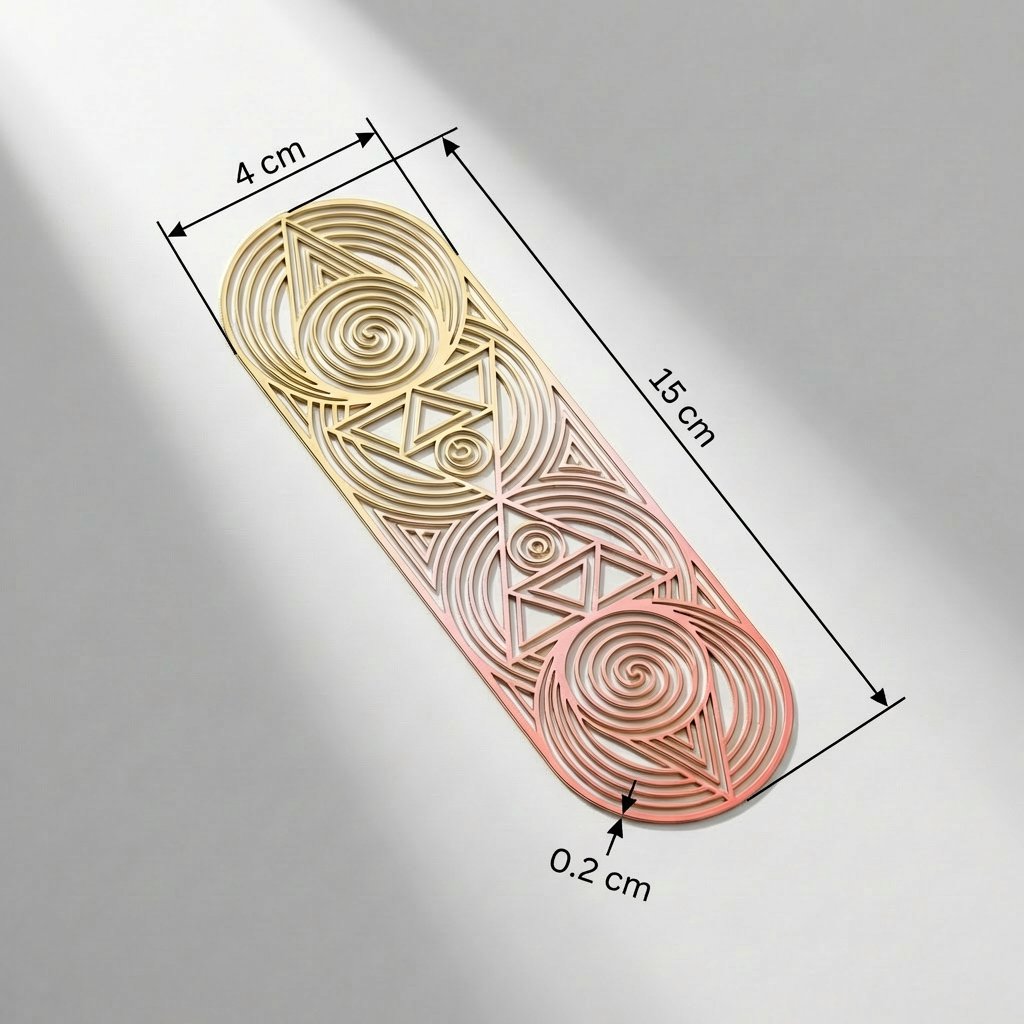 ที่คั่นหนังสือโลหะฉลุลายสำหรับนักอ่าน