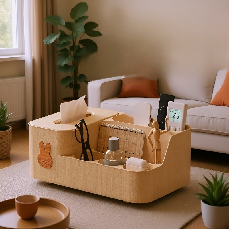 다용도 라이트 럭셔리 티슈케이스와 대용량 탁상용 휴지통