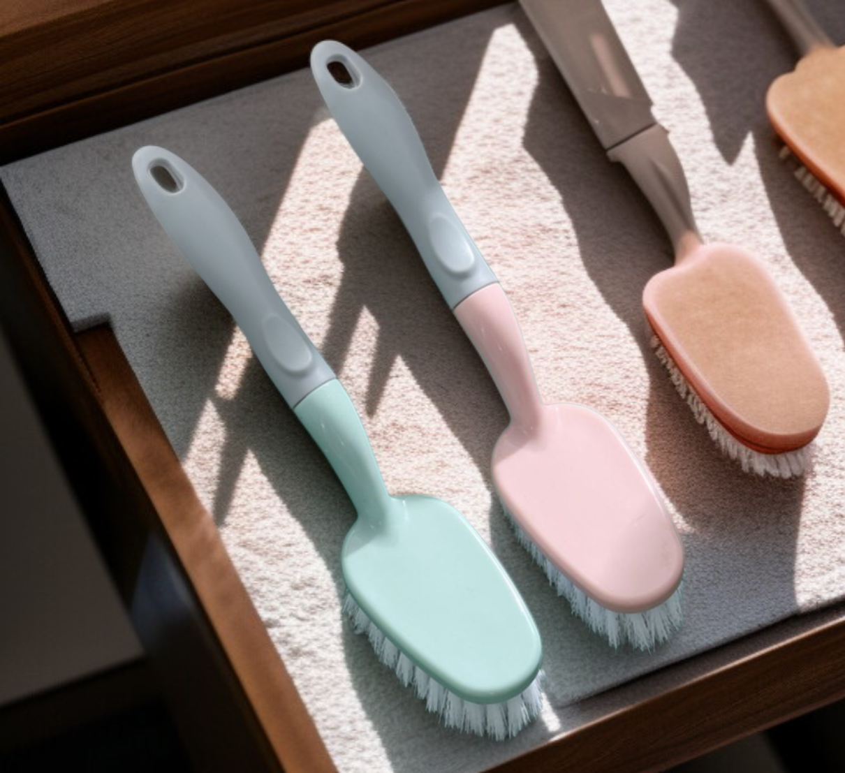 욕조 청소용 사각 브러쉬 디테일