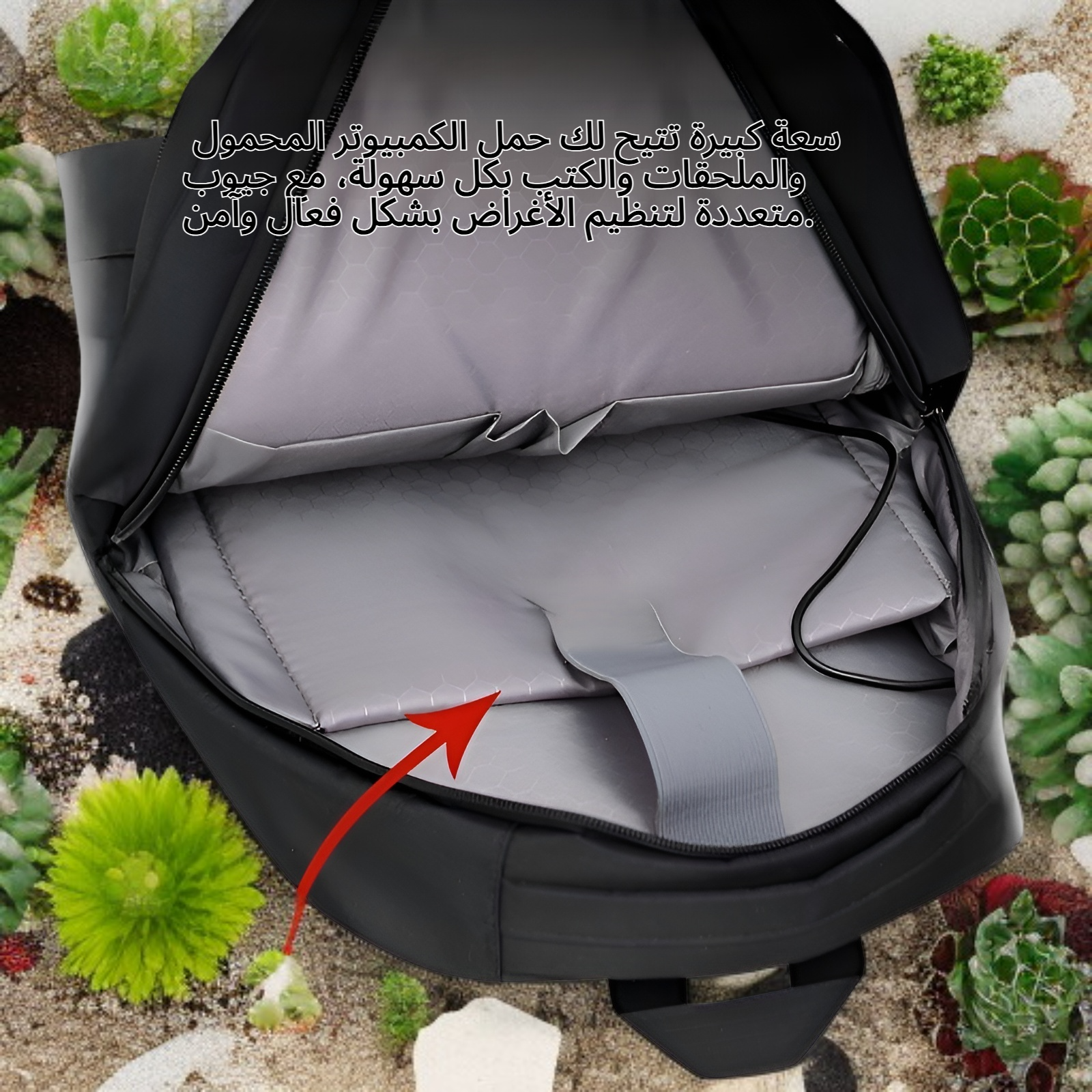 حقيبة ظهر جديدة للرجال، حقيبة كتف محمولة خارجية، حقيبة ظهر كبيرة الحجم للكمبيوتر المحمول للأعمال