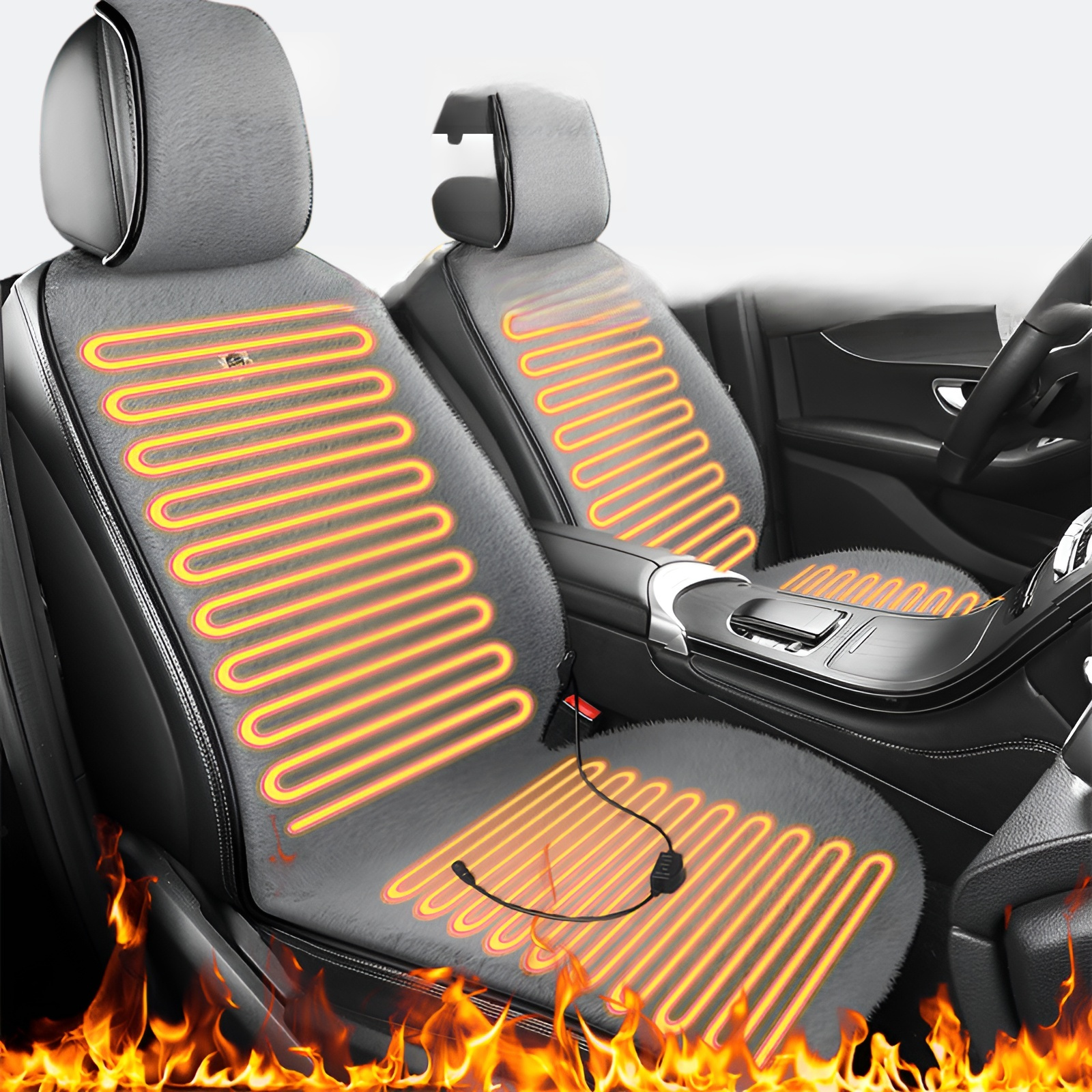 وسادة مقعد مدفأة أوتوماتيكية بدرجة حرارة ثابتة لخمسة مقاعد