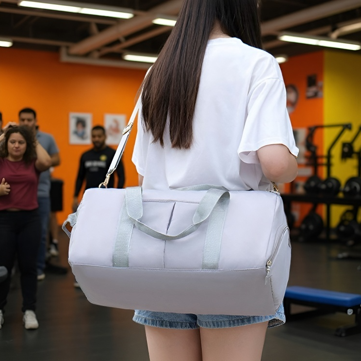 Bolsa de almacenamiento con separación seco-húmedo para yoga y natación, imprescindible para viajes
