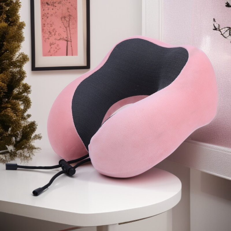 หมอนรองคอสำหรับนักเรียนเดินทาง หมอนรูปตัว U แบบเมมโมรี่โฟม พกพาสะดวก ใช้บนเครื่องบิน