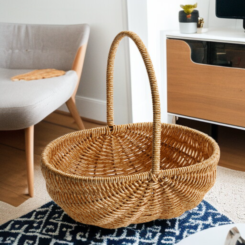 模造籐ショッピングバスケット食料品バスケットフルーツバスケット