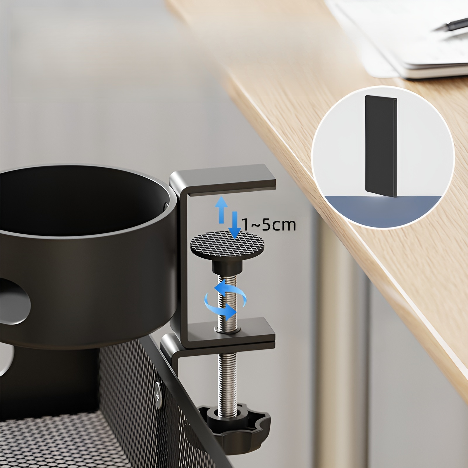  免打孔網籃式電線收納槽