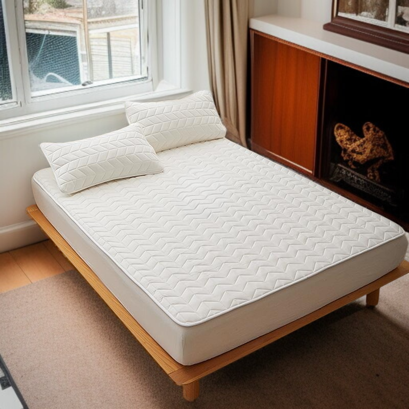 면 전체 매트리스 쿠션 가정용 침실 싱글 항균 요 미끄럼 방지 매트리스 순면 얇은 매트 접이식