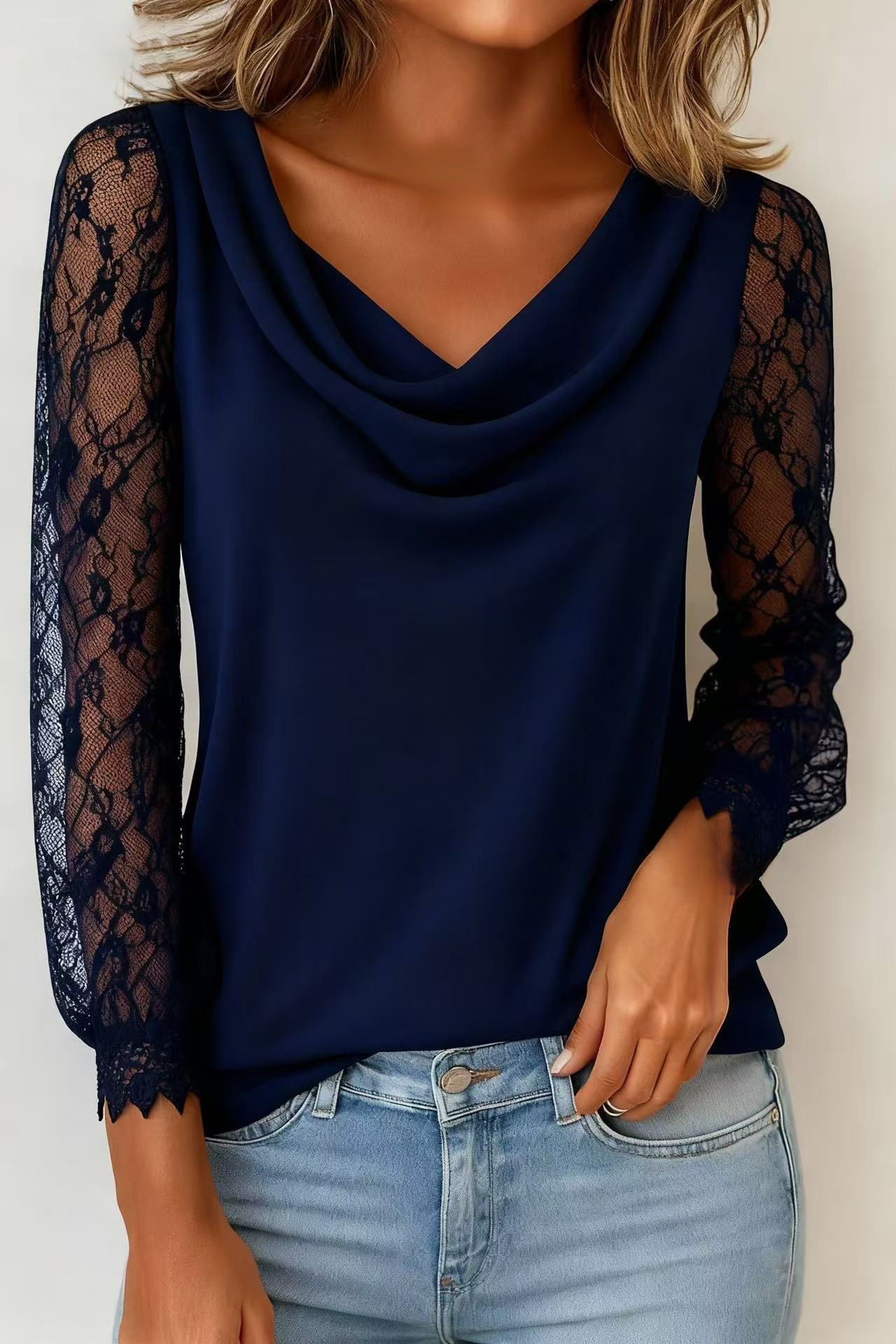 七分袖Tシャツコーディネート例