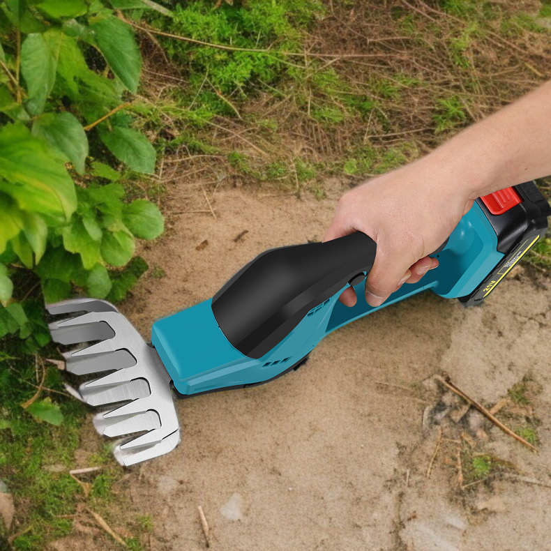 Tondeuse multifonction à batterie lithium pour gazon, désherbage et taille de haies