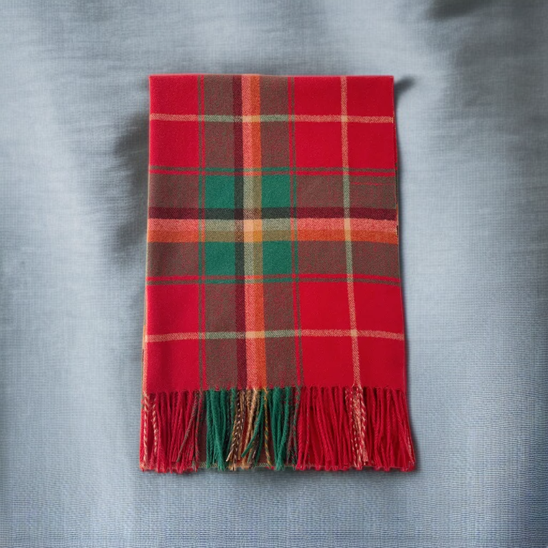 체크무늬 스카프