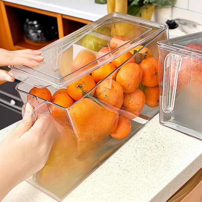 Transparente lebensmittelechte Aufbewahrungsboxen