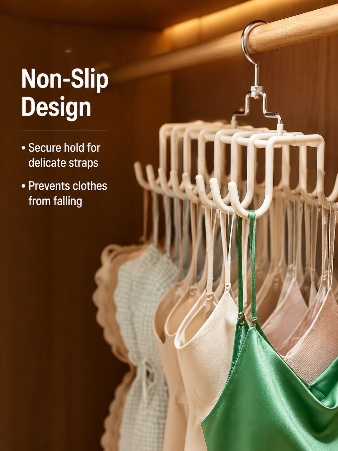 Non-slip Storage Double Hook Hanger for Camisoles and Underwear