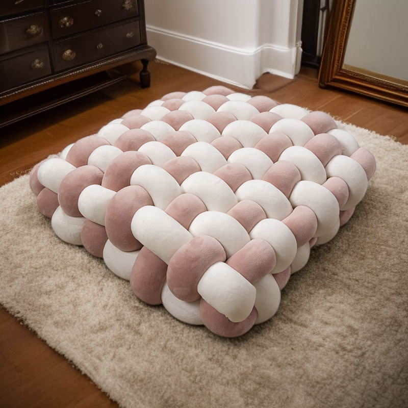 家居軟結編織裝飾靠墊