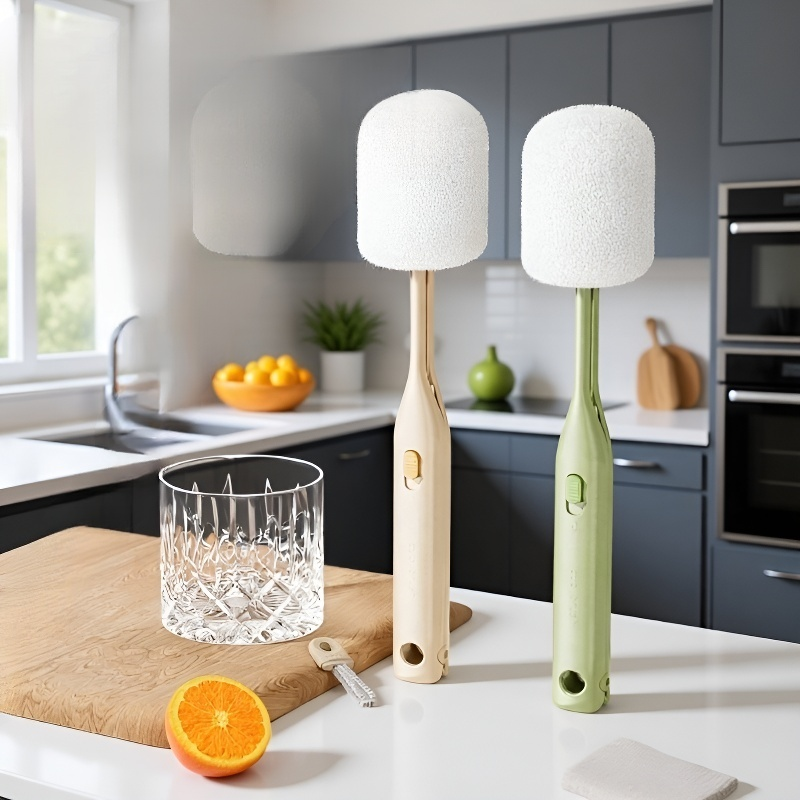 Cepillo de vaso de mango largo multifuncional
