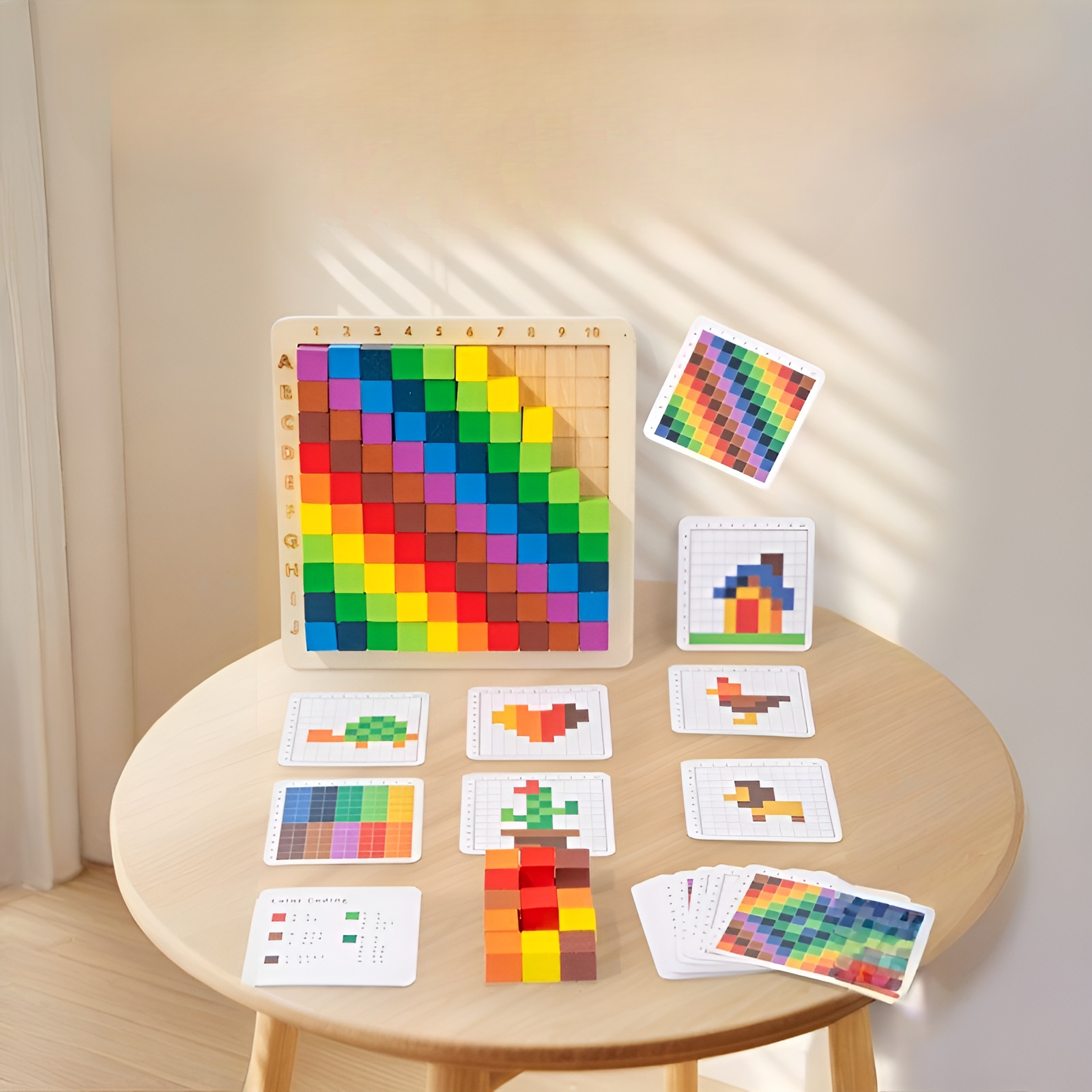 어린이용 색상 정육면체 블록