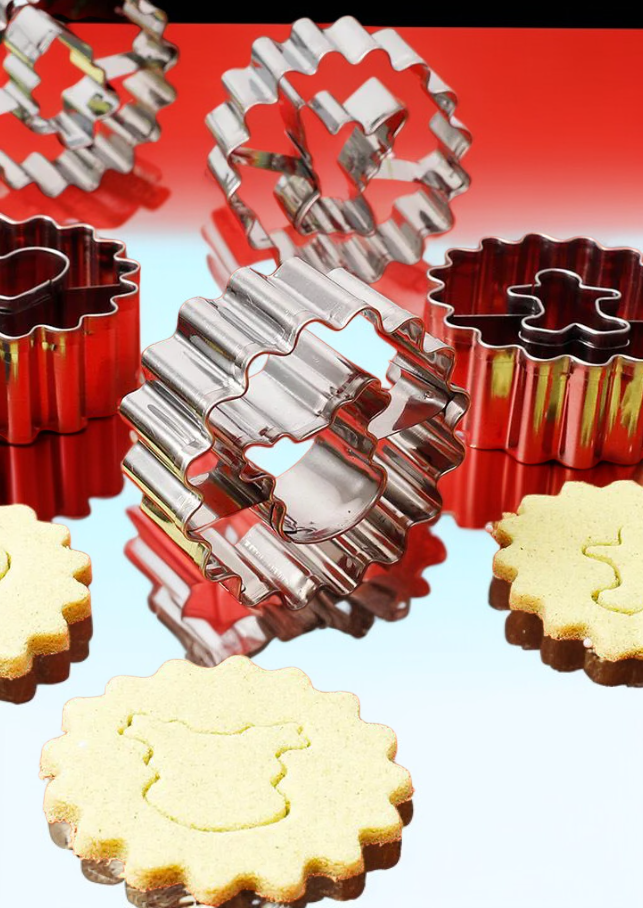 แม่พิมพ์คุกกี้คริสต์มาสวัสดุซิลิโคน