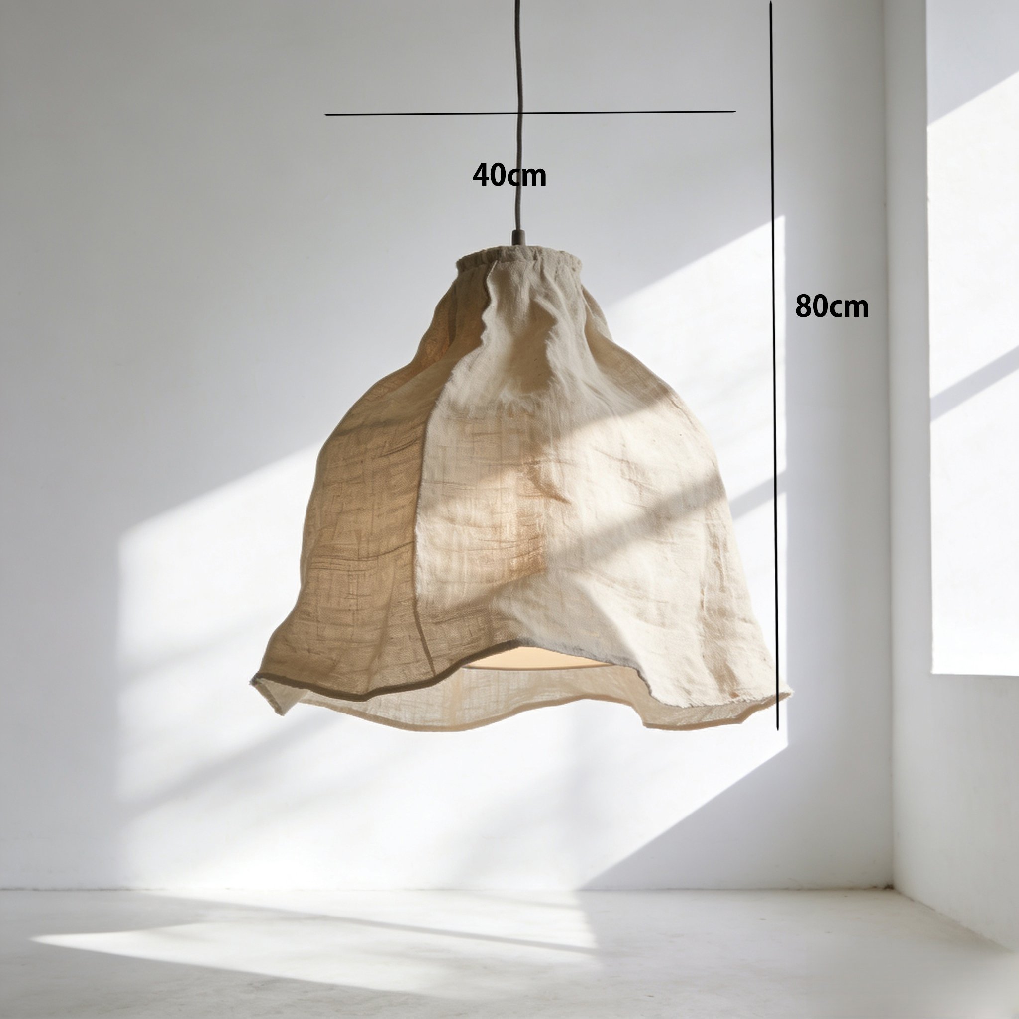 北欧風デザインの天井照明設置例