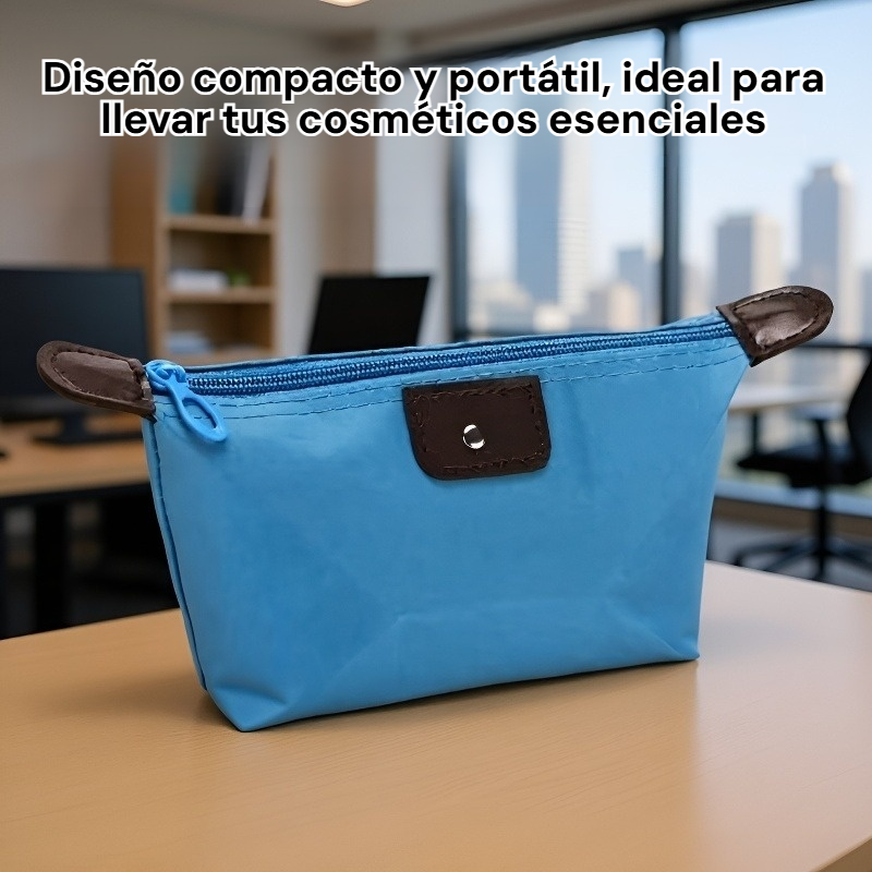 Nuevo neceser impermeable portátil para mujer, mini bolsa de cosméticos tipo dumpling