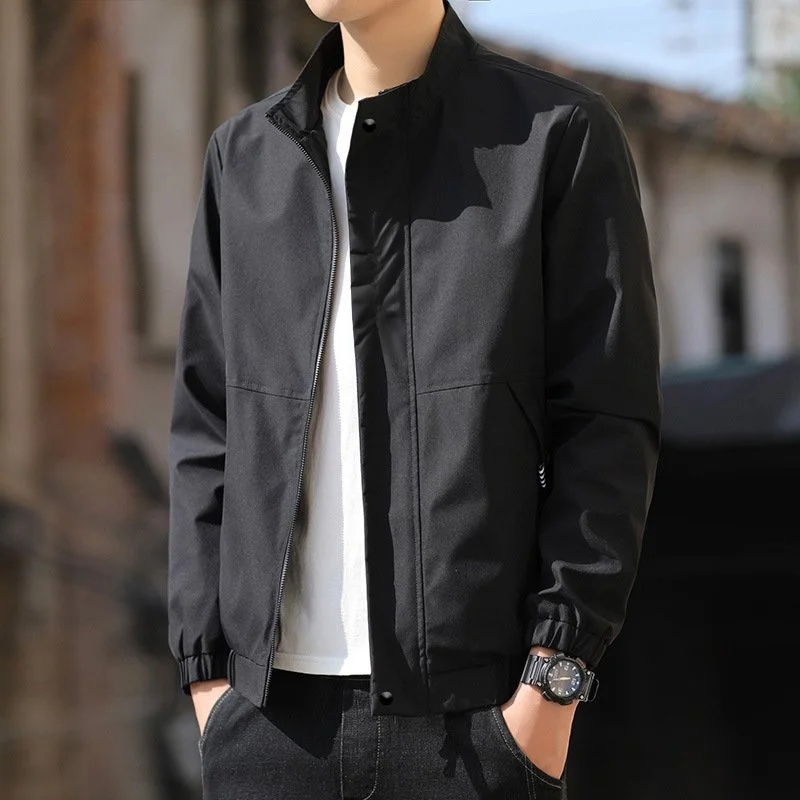 簡約立領拉鍊外套