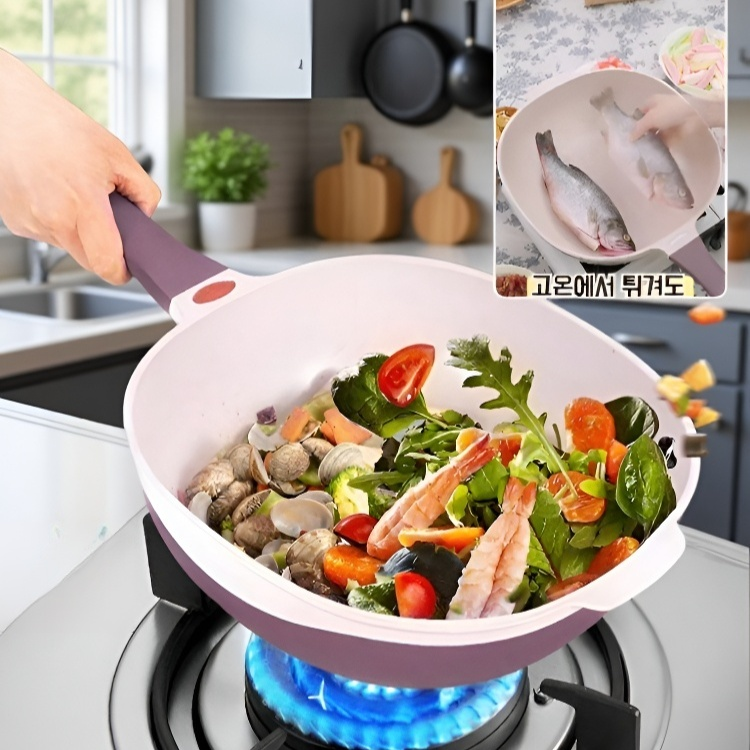 티타늄 세라믹 논스틱 사각 프라이팬