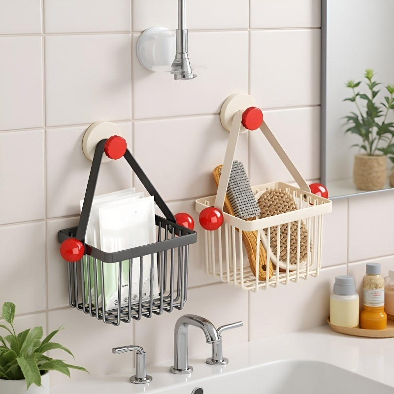 주방용 다기능 벽걸이 수납 바구니