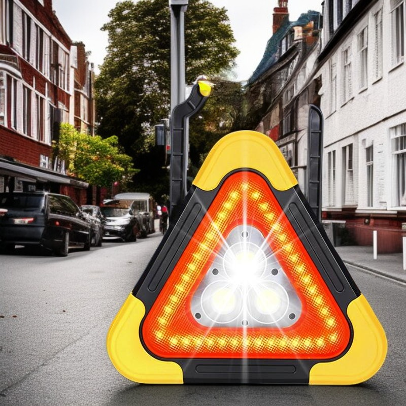 Car tripod warning sign