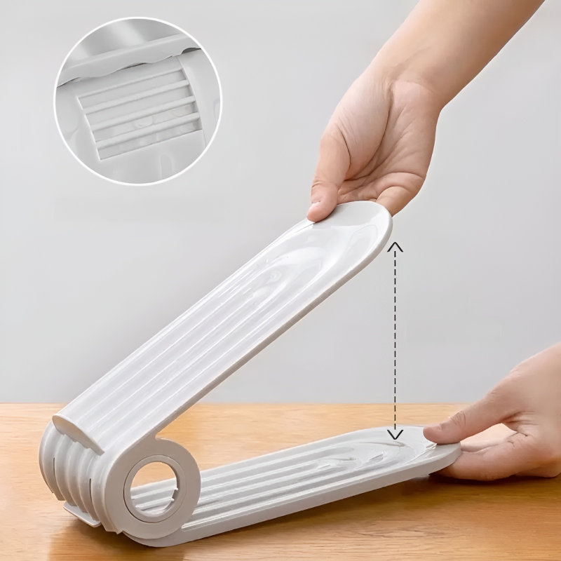 Porte-chaussures pliable à double niveau